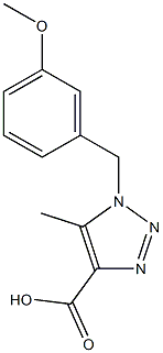  1-(3-methoxybenzyl)-5-methyl-1H-1,2,3-triazole-4-carboxylic acid