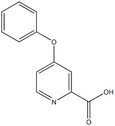 4-phenoxypyridine-2-carboxylic acid, 99970-10-2, 结构式