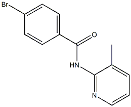 4-bromo-N-(3-methylpyridin-2-yl)benzamide Structure