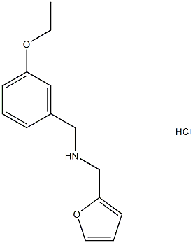 [(3-ethoxyphenyl)methyl][(furan-2-yl)methyl]amine hydrochloride Struktur