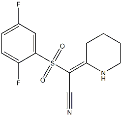  (2E)-[(2,5-difluorophenyl)sulfonyl](piperidin-2-ylidene)acetonitrile