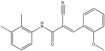 (2E)-2-cyano-N-(2,3-dimethylphenyl)-3-(2-methoxyphenyl)acrylamide Struktur