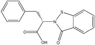 (2S)-2-(3-oxo-2,3-dihydro-1,2-benzothiazol-2-yl)-3-phenylpropanoic acid Structure