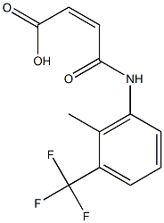 (2Z)-3-{[2-methyl-3-(trifluoromethyl)phenyl]carbamoyl}prop-2-enoic acid Struktur