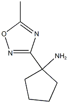 [1-(5-methyl-1,2,4-oxadiazol-3-yl)cyclopentyl]amine 结构式