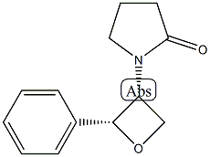 1-[(2R,3R)-2-phenyloxetan-3-yl]pyrrolidin-2-one Structure