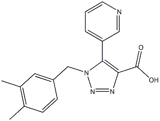 1-(3,4-dimethylbenzyl)-5-pyridin-3-yl-1H-1,2,3-triazole-4-carboxylic acid