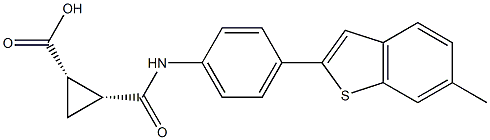 (1S,2R)-2-{[4-(6-methyl-1-benzothiophen-2-yl)phenyl]carbamoyl}cyclopropane-1-carboxylic acid