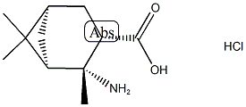 (1R,2R,3S,5R)-2-amino-2,6,6-trimethylbicyclo[3.1.1]heptane-3-carboxylic acid hydrochloride 结构式