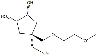 (1R,2S,4s)-4-(aminomethyl)-4-((2-methoxyethoxy)methyl)cyclopentane-1,2-diol