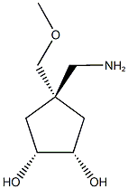 (1R,2S,4r)-4-(aminomethyl)-4-(methoxymethyl)cyclopentane-1,2-diol|