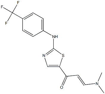 (2E)-3-(dimethylamino)-1-(2-{[4-(trifluoromethyl)phenyl]amino}-1,3-thiazol-5-yl)prop-2-en-1-one