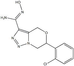 (Z)-6-(2-chlorophenyl)-N'-hydroxy-4H,6H,7H-[1,2,3]triazolo[4,3-c][1,4]oxazine-3-carboximidamide