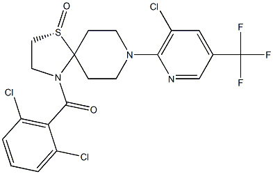 (1S)-8-[3-chloro-5-(trifluoromethyl)pyridin-2-yl]-4-(2,6-dichlorobenzoyl)-1lambda4-thia-4,8-diazaspiro[4.5]decan-1-one