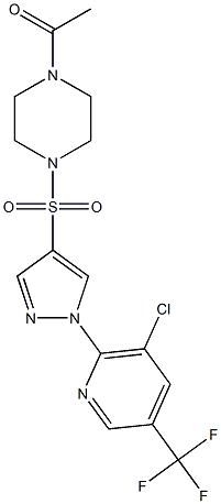  1-[4-({1-[3-chloro-5-(trifluoromethyl)pyridin-2-yl]-1H-pyrazol-4-yl}sulfonyl)piperazin-1-yl]ethan-1-one