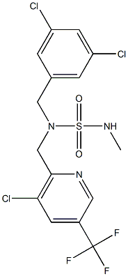 ({[3-chloro-5-(trifluoromethyl)pyridin-2-yl]methyl}[(3,5-dichlorophenyl)methyl]sulfamoyl)(methyl)amine