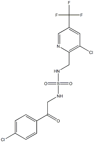 {[3-chloro-5-(trifluoromethyl)pyridin-2-yl]methyl}({[2-(4-chlorophenyl)-2-oxoethyl]sulfamoyl})amine