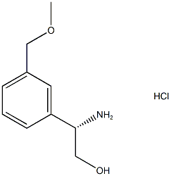 (2S)-2-amino-2-[3-(methoxymethyl)phenyl]ethan-1-ol hydrochloride Struktur