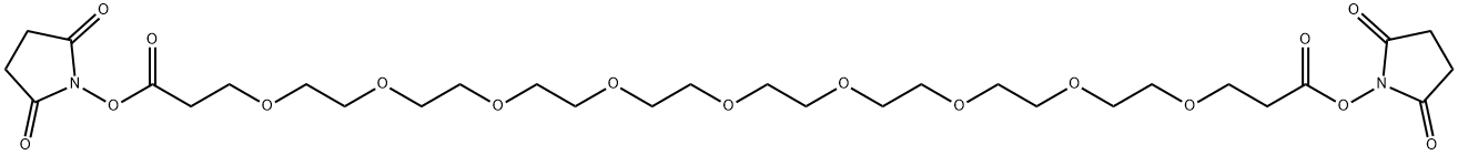 ビス(NHS)PEG9 化学構造式