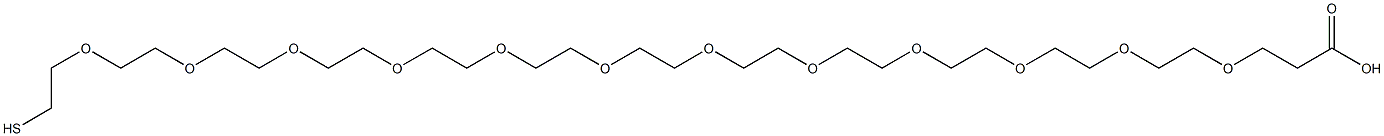 THIOL-DPEG®₁₂-ACID 化学構造式