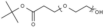 HYDROXY-DPEG®₂₄-T-BUTYL ESTER 化学構造式