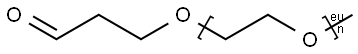 Α-甲氧基-Ω-(3-羰基丙基)聚(乙烯氧基) 结构式