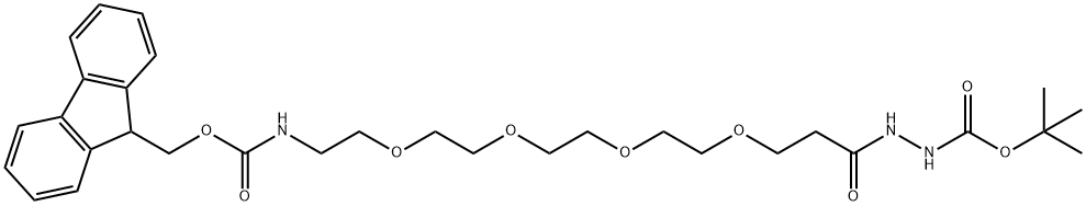 Fmoc-NH-PEG4-HZ-BOC Struktur