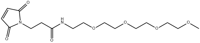 m-PEG4-Mal Structure