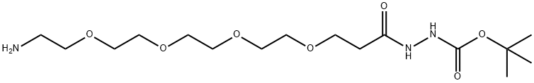 Amino-PEG4-t-Boc-Hydrazide Structure