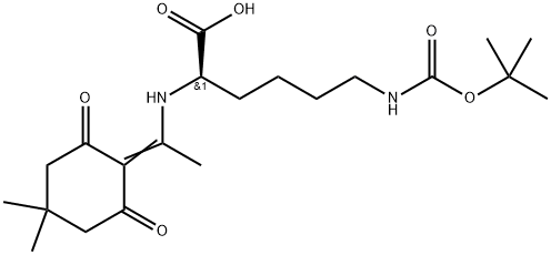 N-alpha-(4-4-Dimethyl-2,6-dioxocyclohex-1-ylidene)ethyl-N-epsilon-allyloxycarbonyl-D-lysine dicyclohexylamine Structure