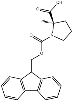 (R)-N-FMOC-Α-METHYLPROLINE, 1286768-33-9, 结构式