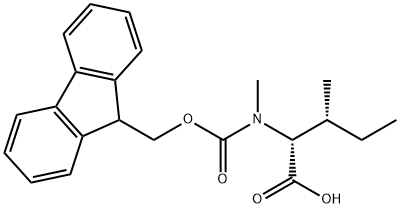 FMOC-N-ME-D-ILE-OH,1301706-63-7,结构式