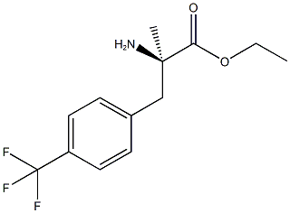 (R)-Α-METHYL-4-TRIFLUOROMETHYLPHENYLALANINE ETHYL ESTER HYDROCHLORIDE MONOHYDRATE, 1315449-99-0, 结构式