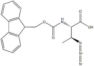 [S-(R*,R*)]-3-叠氮基-2-[[芴甲氧羰基]氨基]丁酸, 131669-42-6, 结构式