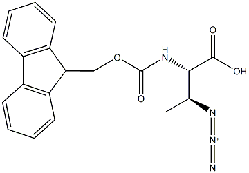 (2S,3S)-FMoc-Abu(3-N3)-OH Structure