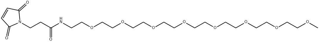 M-DPEG®₈-MAL 化学構造式