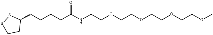 (R)-N-(3,6,9,12-Tetraoxatridecyl)-alpha-lipoamide Structure