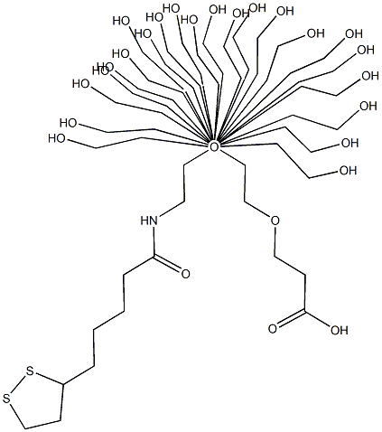 Lipoamido-dPEG(R)12-acid Struktur