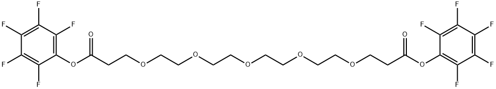 Bis-PEG5-PFP ester Structure