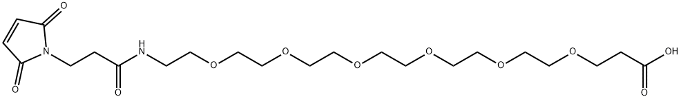 MALEIMIDE-NH-PEG6-CH2CH2COOH 结构式