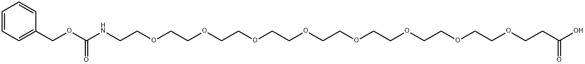 CBZ-N-AMIDO-PEG8-COOH, 1334177-87-5, 结构式