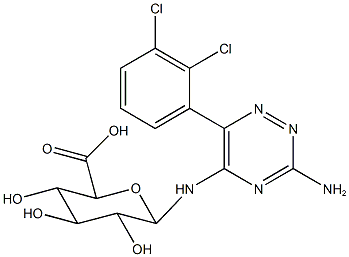 Lamotrigine 5-N-β-D-Glucuronide Struktur