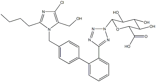 氯沙坦N2葡糖苷酸,138584-35-7,结构式
