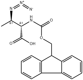 Fmoc-L-Abu(3R-N3)-OH Structure