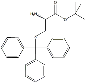 S-三苯甲基-L-半胱氨酸叔丁基酯盐酸盐,158009-03-1,结构式