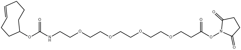 反式环辛烯-四聚乙二醇-活性脂,1621096-79-4,结构式