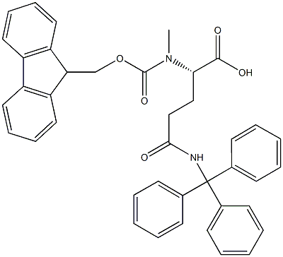 FMOC-N-ME-GLN(TRT)-OH, 1632075-13-8, 结构式