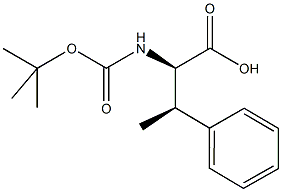 N-BOC-赤-D-BETA-甲基苯丙氨酸 结构式