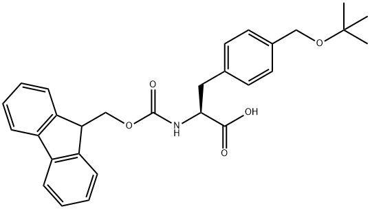 Fmoc-L-4-hydroxymethyl(tBu)-Phenylalanine Structure