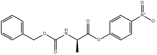 N-alpha-Benzyloxycarbonyl-D-alanine p-nitrophenyl ester Structure